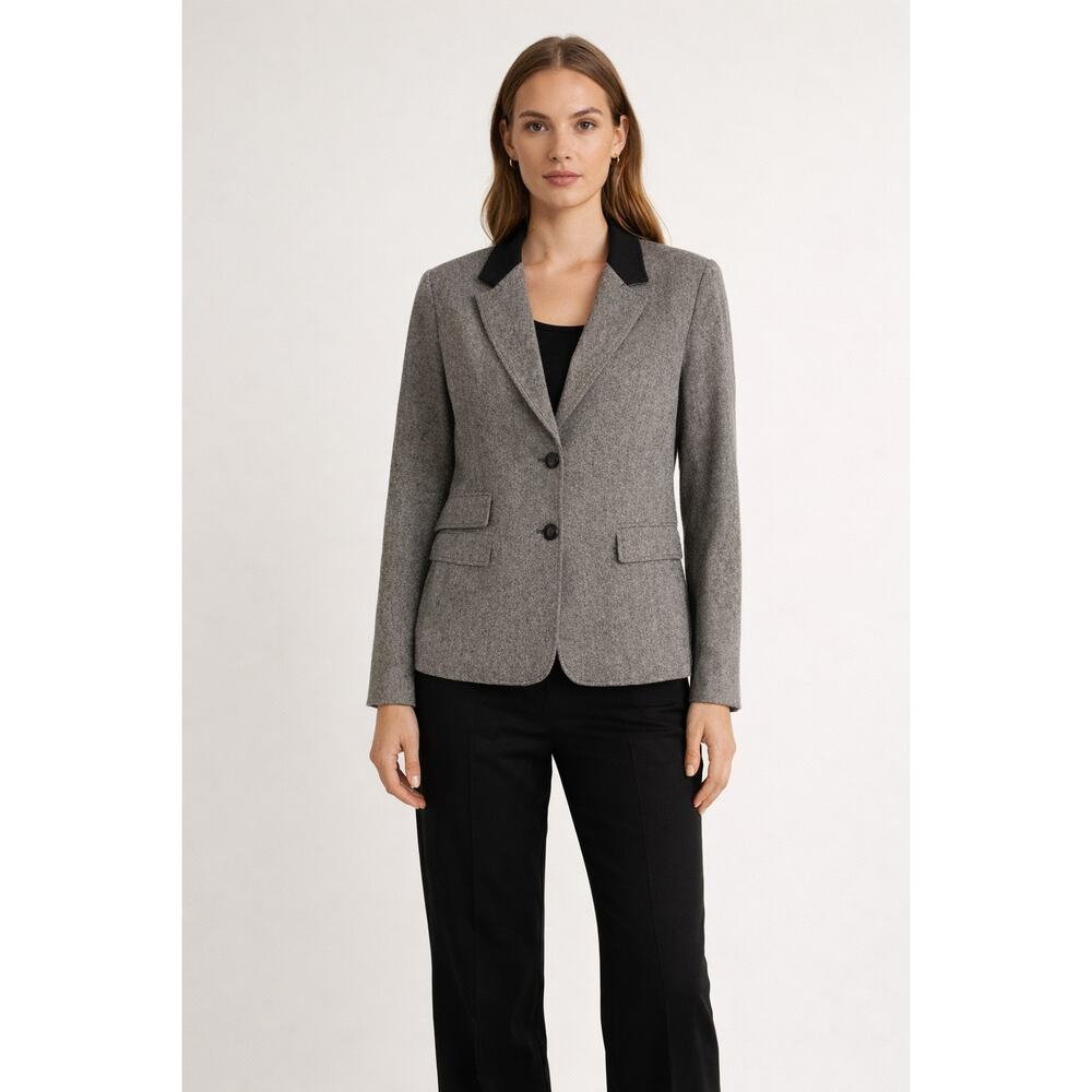 Braefair Gray Tweed Blazer Size 12 Snakeskin Lining